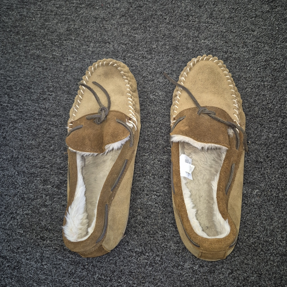 J. Crew Tan and Brown Suede Loafers